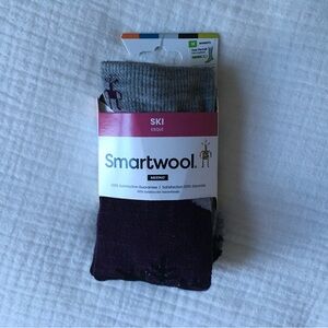 Smartwool Women’s Merino Ski Socks - Gray and Purple NWT